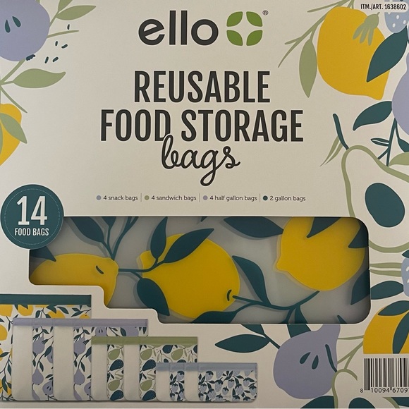 Ello Reusable Food Storage Bags - Picture 1 of 2